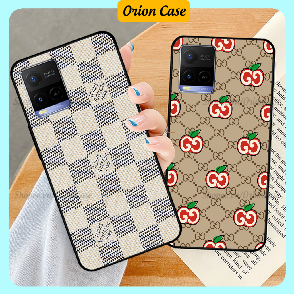Ốp lưng Vivo Y21 / Y21s / Vivo Y33s in hình họa tiết monogram thiết kế độc đáo, thời thượng .ốp chống sốc rẻ đẹp