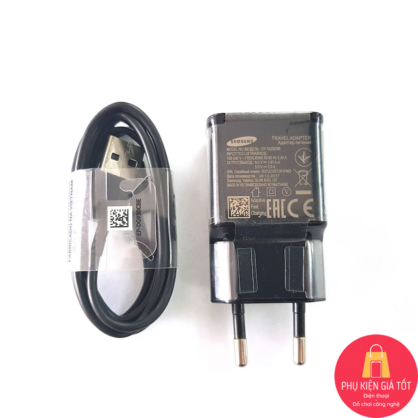 Bộ sạc siêu nhanh SAMSUNG S10 chính hãng, công suất 15W, chân USB to Type C - Phukiengiatot
