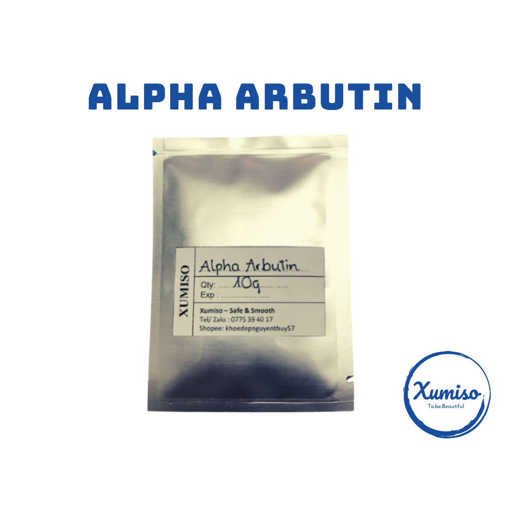Alpha arbutin - Chất làm trắng - nguyên liệu mỹ phẩm - Xumiso - 10G