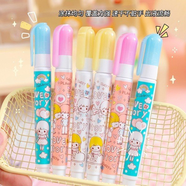 Bút xóa nước tròn, vuông nhiều hình dễ thương cute xinh xỉu