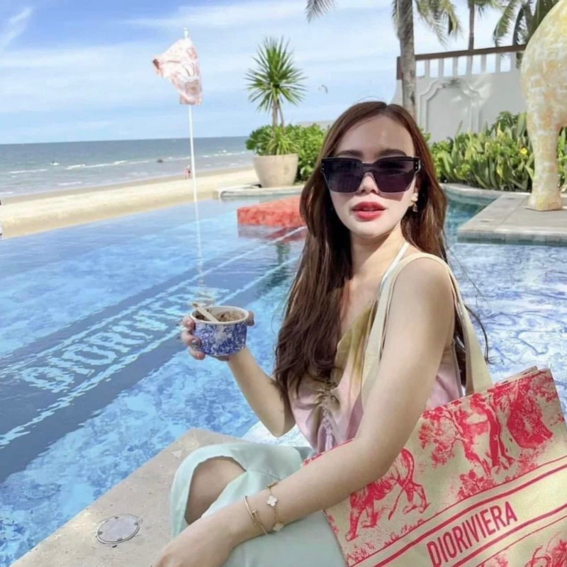 Kính mát nữ cao cấp, Gọng kính râm Di.or Club M4U chống tia uv400 C66 Jolie eyewear