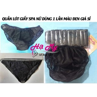 Quần Lót Giấy Đen | Giá 32.000 cho 10 quần | Đáy Quần 1 Lớp|  Free size từ 40 -120 ký