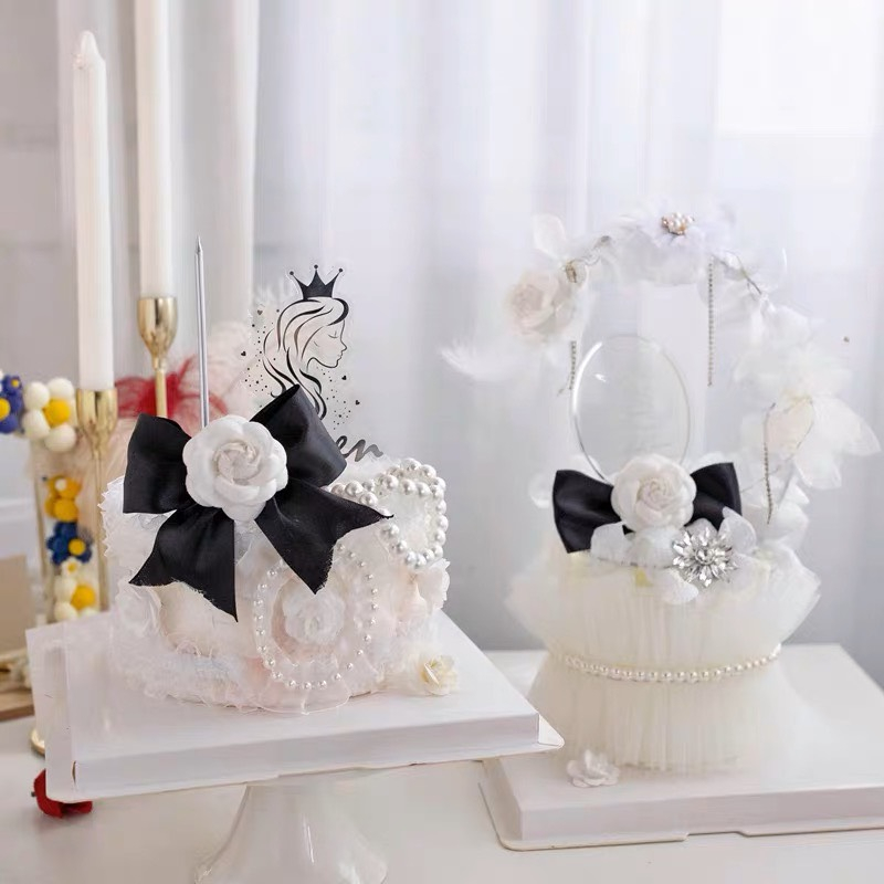 Trang trí chuỗi ngoc trai trắng