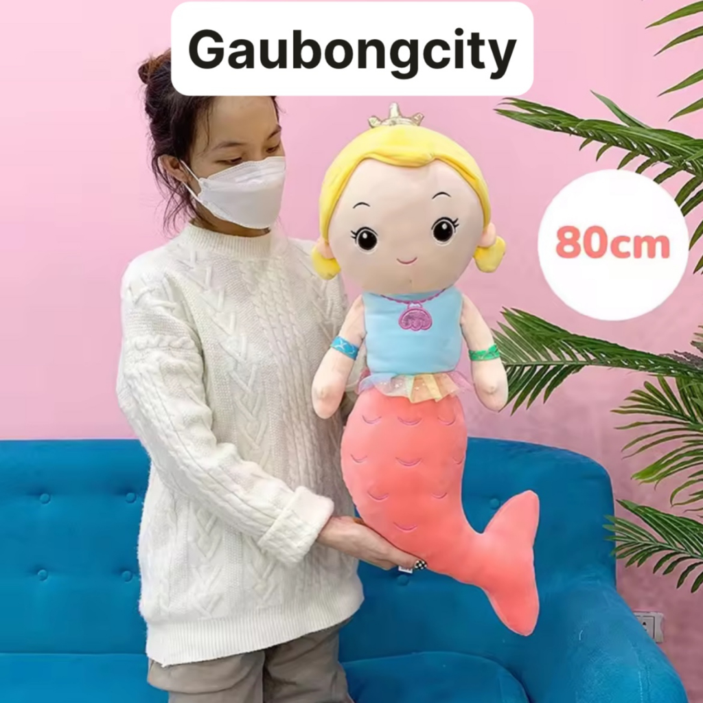 Nàng Tiên Cá Bông - Gấu Bông Nàng Tiên Cá Quà Tặng Đồ Chơi Cho Bé