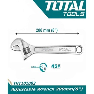 Mỏ lết 8 inch dòng tiêu chuẩn total tht101083