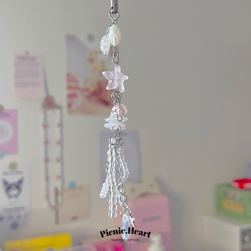 | Picnic Heart | Jellyfish Keychain ⋆ ˚ ꩜ ｡ ⋆୨୧˚ Thép Không Gỉ