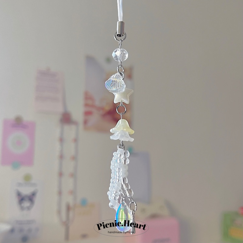 | Picnic Heart | Jellyfish Keychain ⋆ ˚ ꩜ ｡ ⋆୨୧˚ Thép Không Gỉ