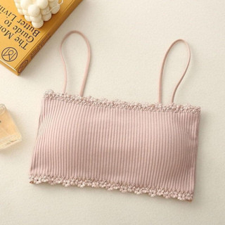 [005 - A] Áo Bra Nữ 2 Viền Ren Dây Cài Sau Có Mút Ngực, Chất Thun Gân Mềm Mịn, Thoáng Mát