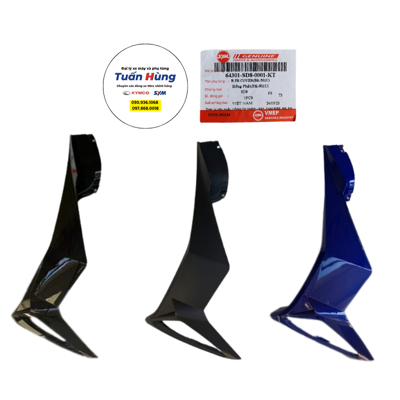 Bửng xe Elegant đời sau SYM đủ màu