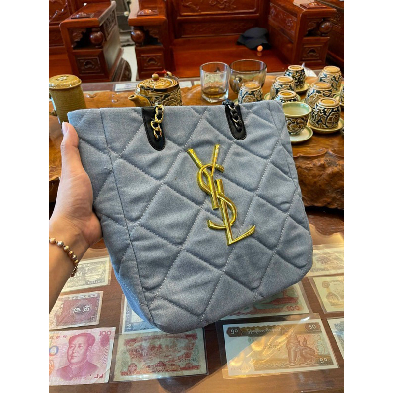 Túi Xách Nữ Túi Công Sở Tote Xanh Bò Siêu Hót