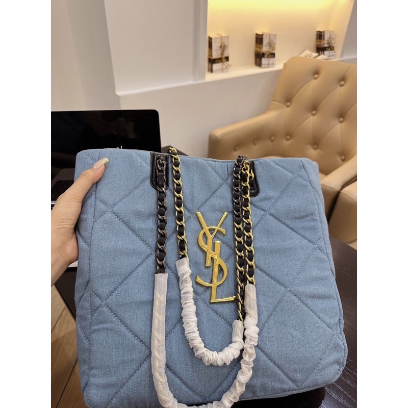 Túi Xách Nữ Túi Công Sở Tote Xanh Bò Siêu Hót