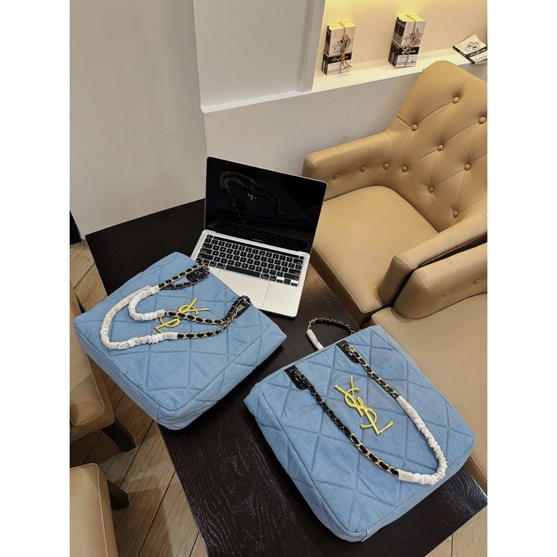 Túi Xách Nữ Túi Công Sở Tote Xanh Bò Siêu Hót