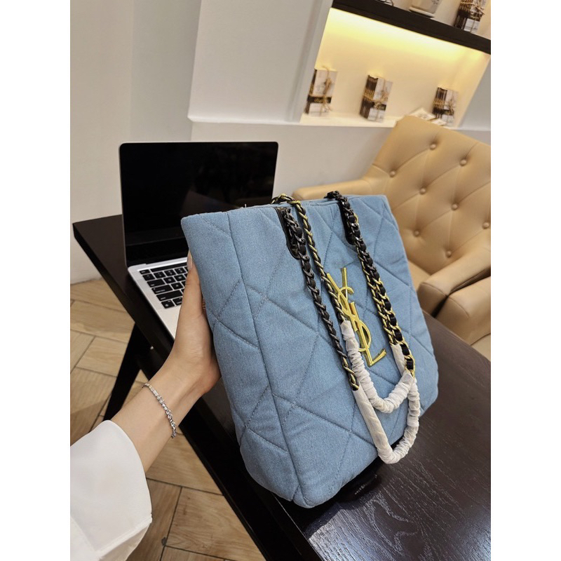 Túi Xách Nữ Túi Công Sở Tote Xanh Bò Siêu Hót