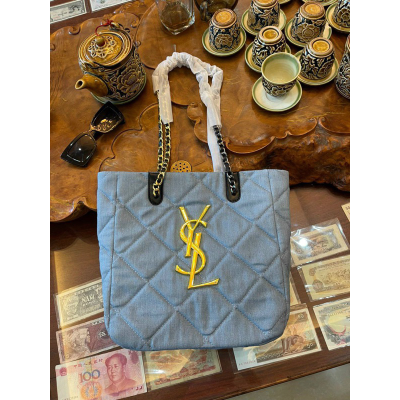 Túi Xách Nữ Túi Công Sở Tote Xanh Bò Siêu Hót