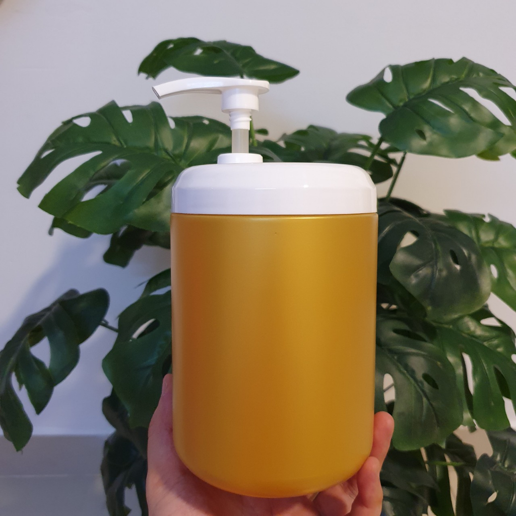 Hủ kem body 1000g màu Tím Huế, đựng kem mẫu mới, hủ có vòi hoặc không vòi