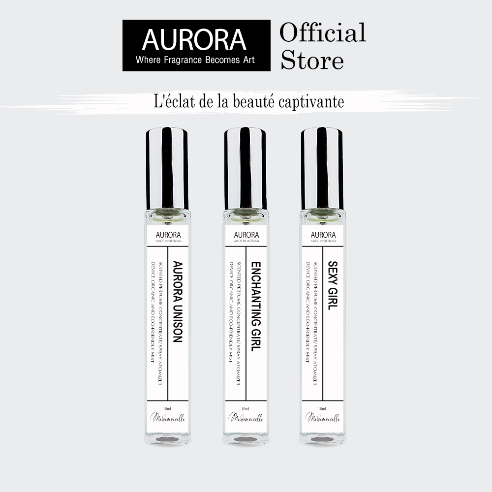 Combo Nước hoa Nữ Dịu dàng và Nữ tính - Dạng Xịt 10ml X3