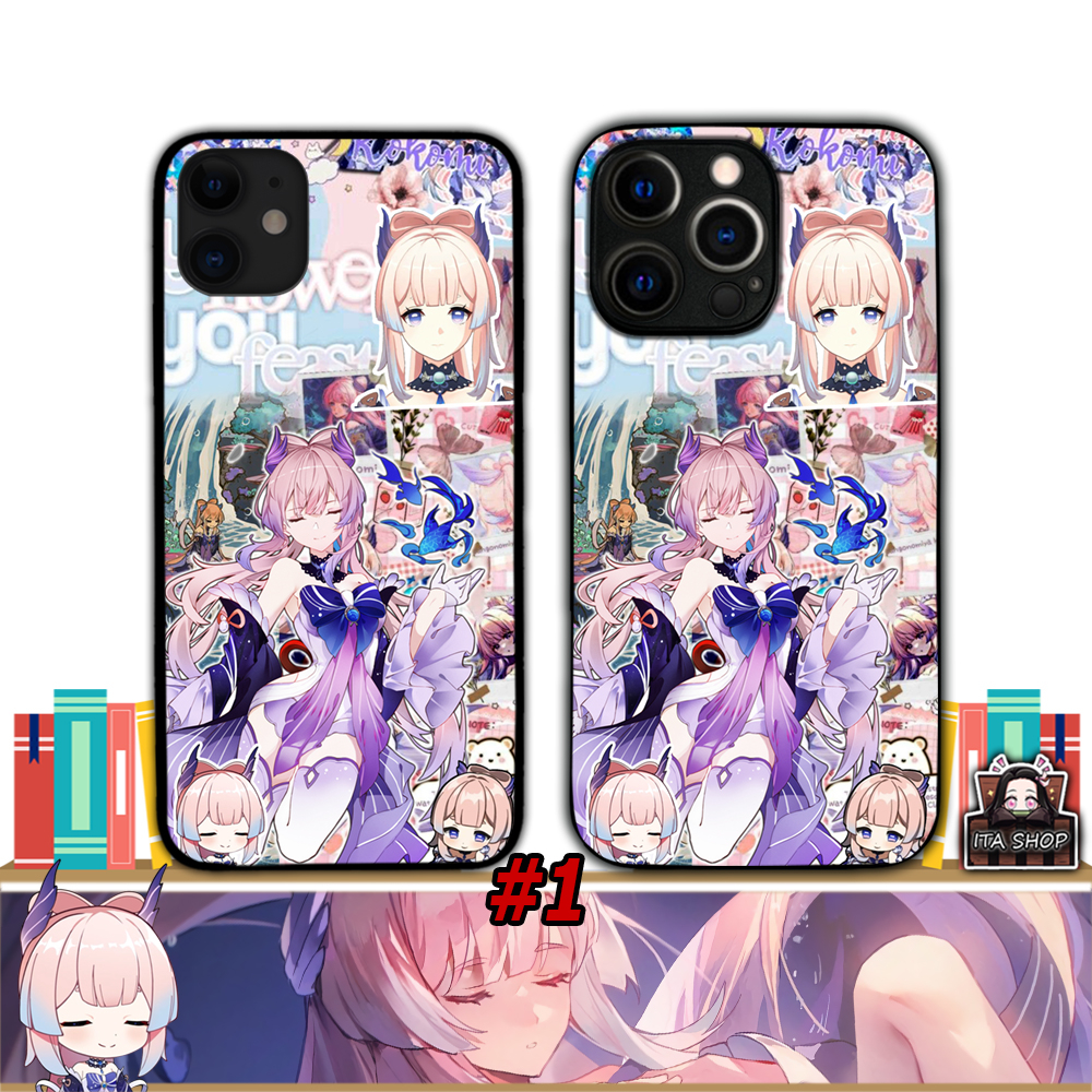 Ốp Lưng IPHONE 6 6s 7 8 7+ 8+ X Xs Max Xr 11 pro max 12 pro 13 pro 14 Pro Plus IP Anime - Kokomi - G