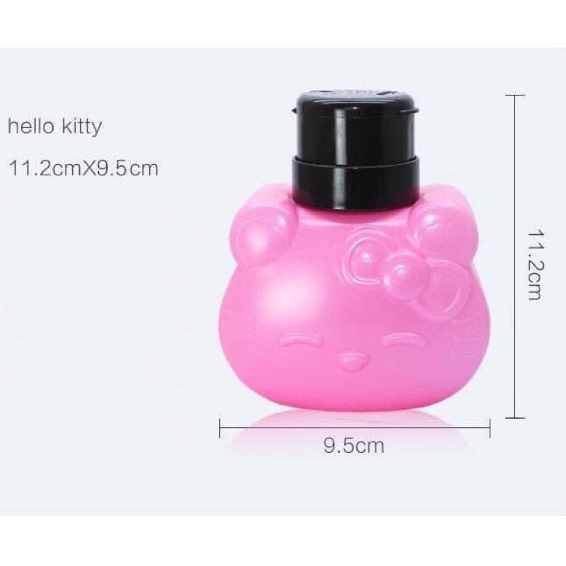 bình đựng acetone, hoá chất Hello Kitty(250ml)