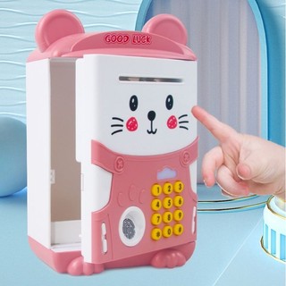 Két Sắt Mini Thông Minh Cho Bé Hình Mèo