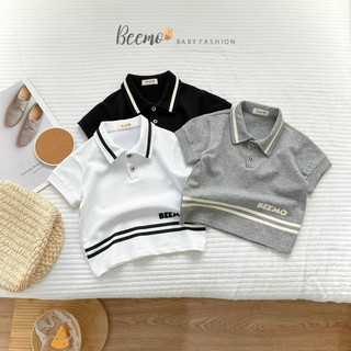 Áo polo bé trai BEEMO A034 áo bé trai chất liệu cotton mềm mịn, thấm hút mồ hội, co giãn 4 chiều - GINBIN KIDS