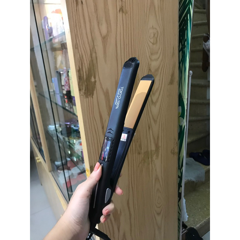Máy là tóc duỗi tóc TOKYO mặt sứ bóng mượt bảo vệ tóc dùng cho salon chuyên nghiệp