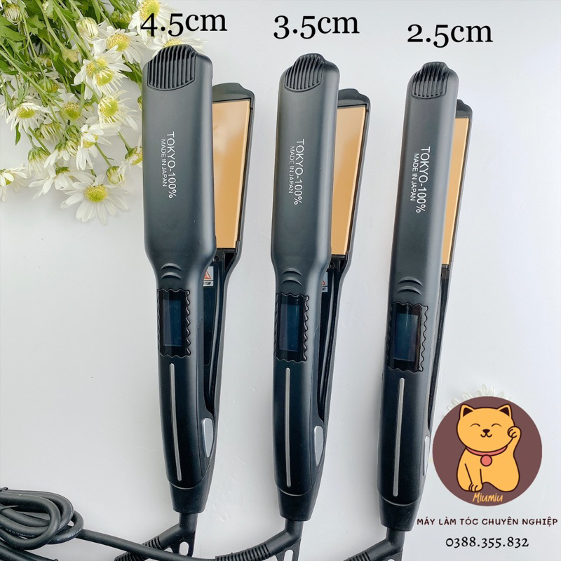 Máy là tóc duỗi tóc TOKYO mặt sứ bóng mượt bảo vệ tóc dùng cho salon chuyên nghiệp