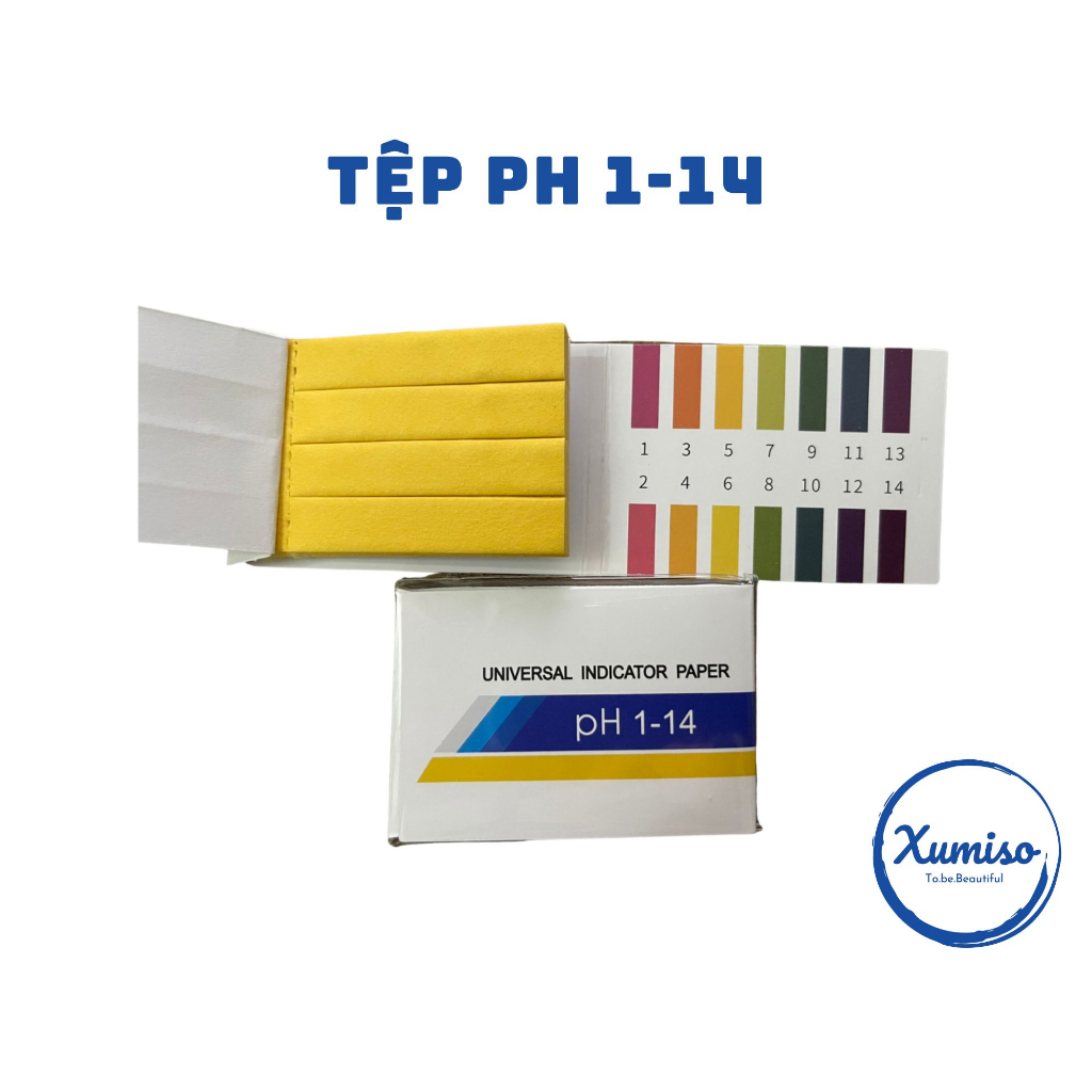 Giấy quỳ đo pH - Giấy đo thí nghiệm - Xumiso 1 tệp