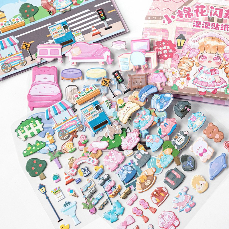 Sổ Hình Dán Sticker Nhật Ký Công Chúa Siêu Xinh Cho Bé