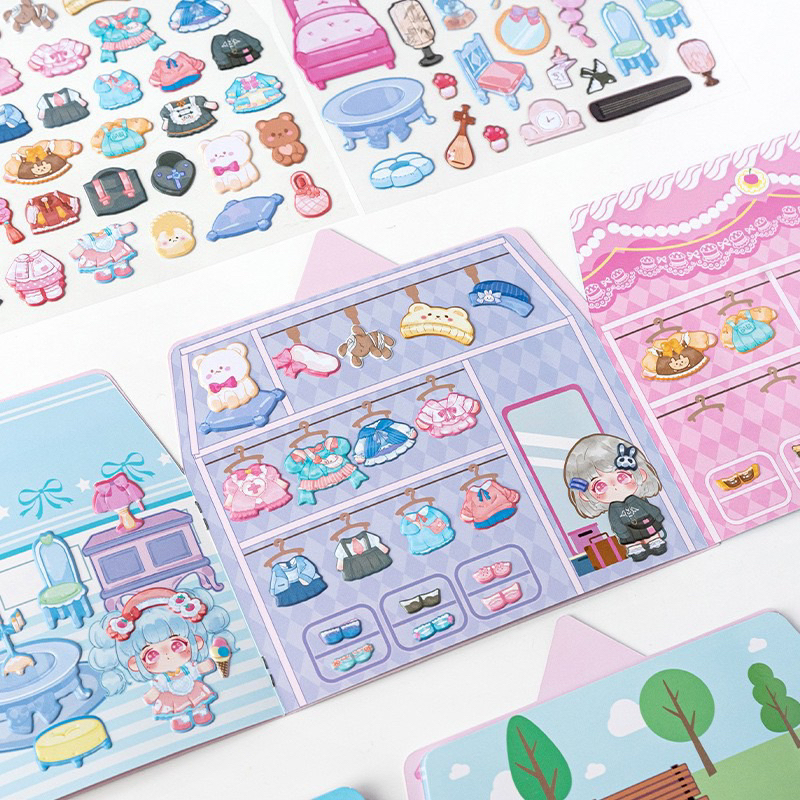 Sổ Hình Dán Sticker Nhật Ký Công Chúa Siêu Xinh Cho Bé