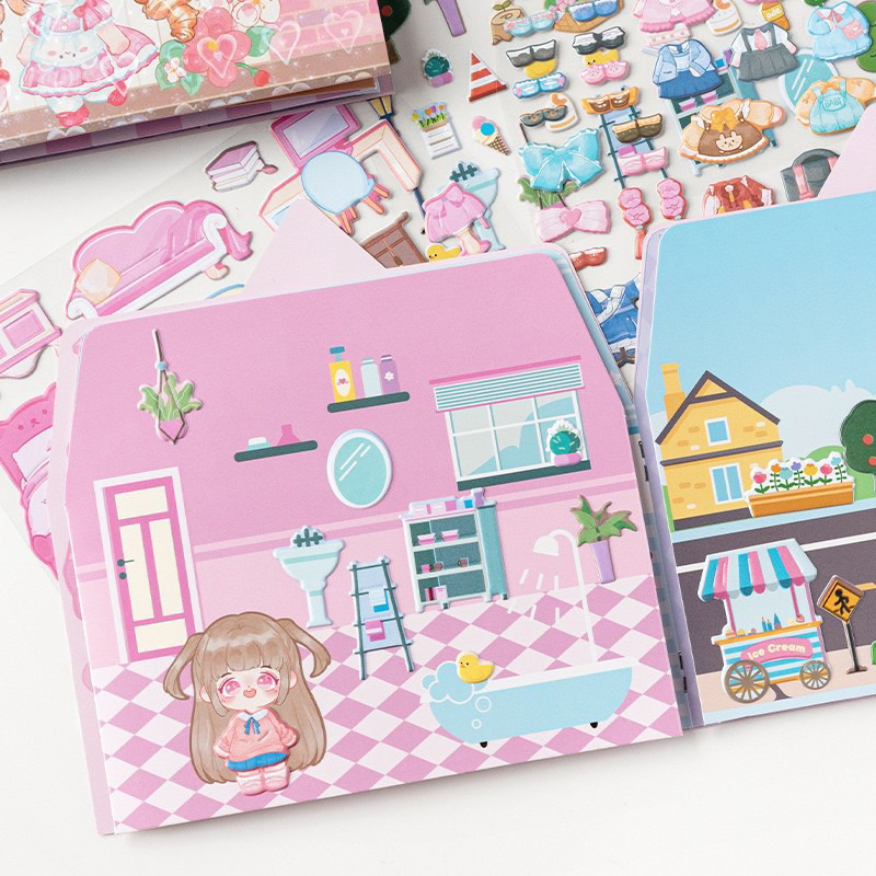 Sổ Hình Dán Sticker Nhật Ký Công Chúa Siêu Xinh Cho Bé