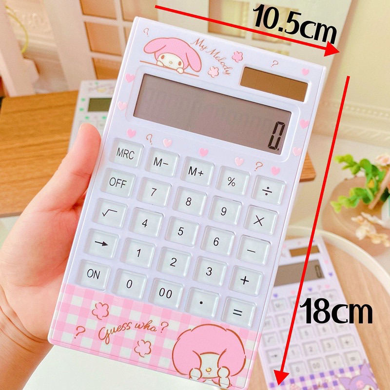 Máy Tính Cầm Tay Sử Dụng Năng Lượng Mặt Trời Mẫu Thú Sarino Cute
