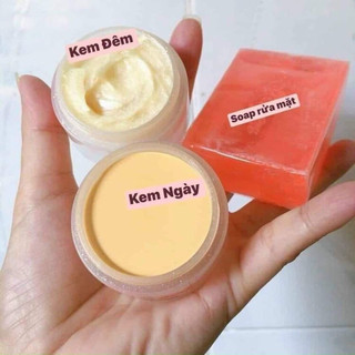 Cặp kem ngày đêm + soap