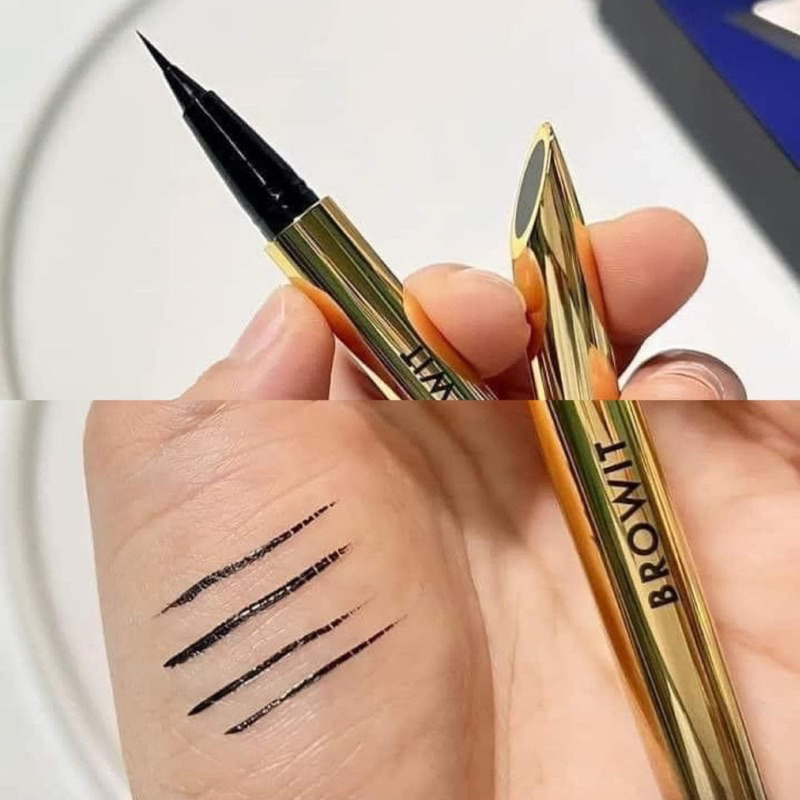 Bút Kẻ Mắt Nước NongChat Browit Ultra Fine 0,01mm Thái Lan Nét Mảnh Siêu Lì Không Trôi Và Lem