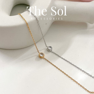 Lắc Tay/ Vòng Tay Thép Titan Basic Ngọc thesol.accessories