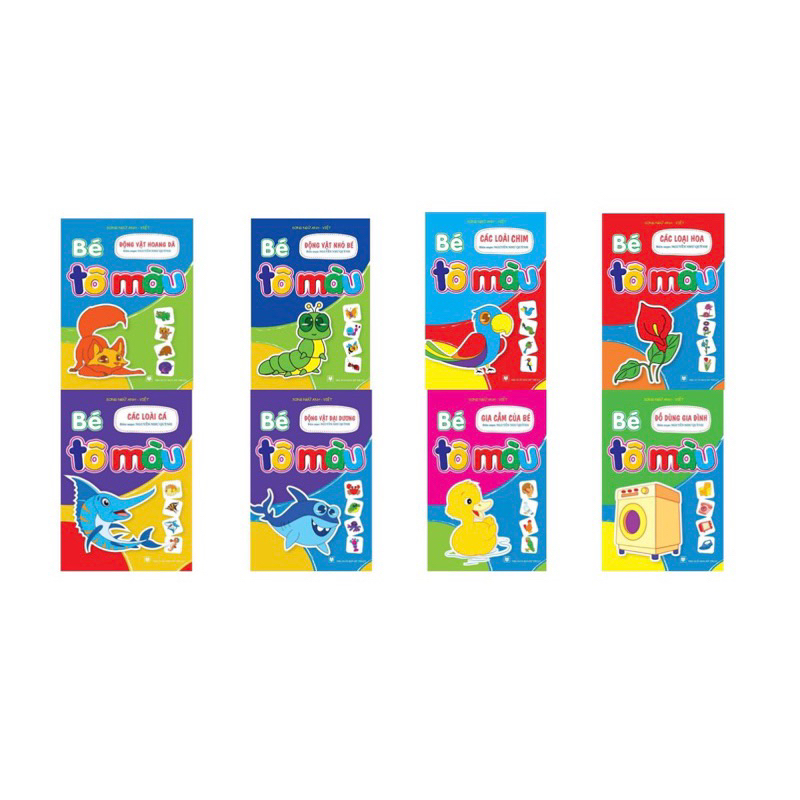 Sách - Bộ 20 Cuốn Tô Màu , Tô Hình Cho Bé