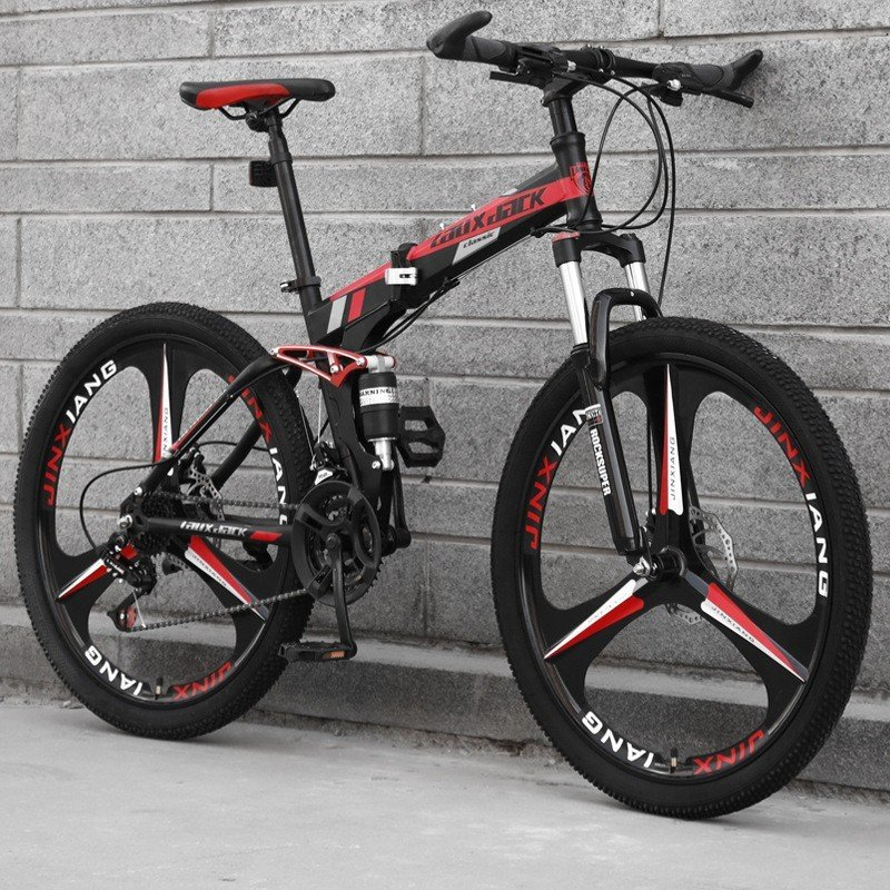 Xe đạp gấp LAUXJACK GẤP GỌN 26 inch 21 tốc độ giảm xóc xe đạp phanh đĩa xe đạp sinh viên xe đạp leo núi lauxjack