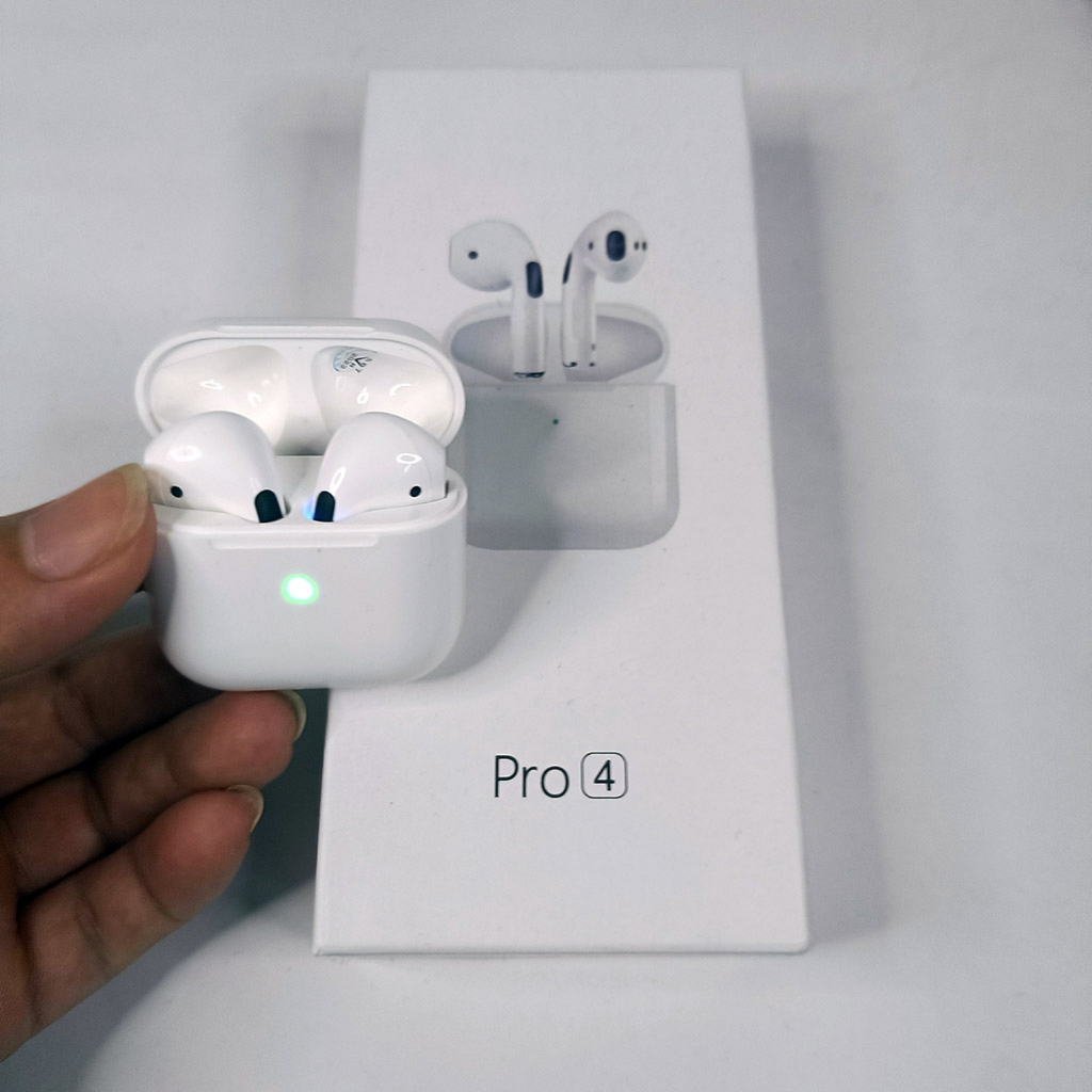Tai Nghe Bluetooth Pro4, Tai Nghe Bluetooth nhét tai 5.0 - Phù hợp mọi dòng điện thoại có bluetooth