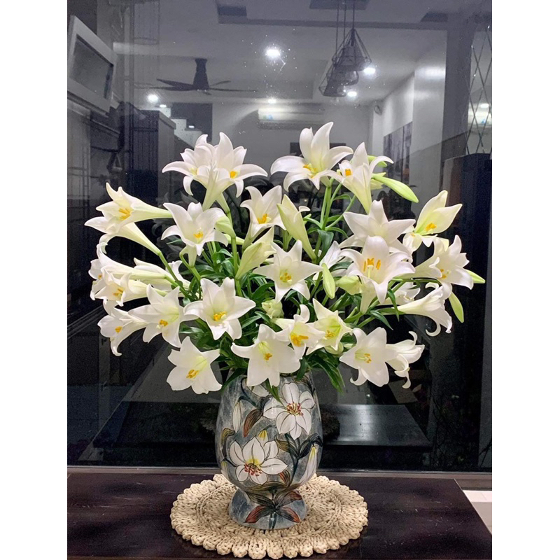 Thảm cói , tấm lót  cói hình tròn đa dạng hoạ tiết để lót nồi , lót bình hoa decor trang trí
