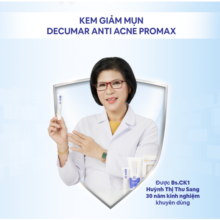 Combo 2 kem chấm mụn Decumar Promax Cream 15g giảm sưng, mờ thâm - DH Beauty