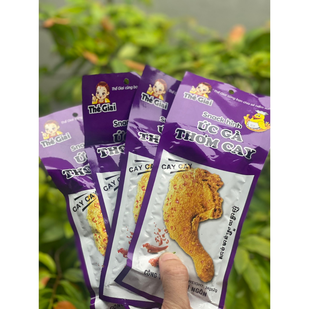 gói snack ức gà thơm cay 24g