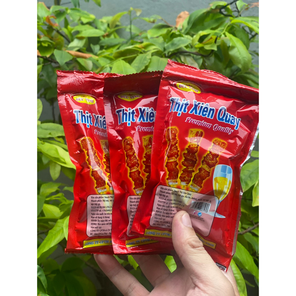 snack thịt xiên quay gói 16g