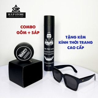 Combo Sáp Vuốt Tóc Variety Chính Hãng Cao Cấp Tặng Kèm Kính Thời Trang Cho Nam