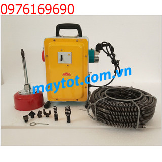 Máy thông cống gq 180-900w- 1 cuộn dây phí 16 -12m