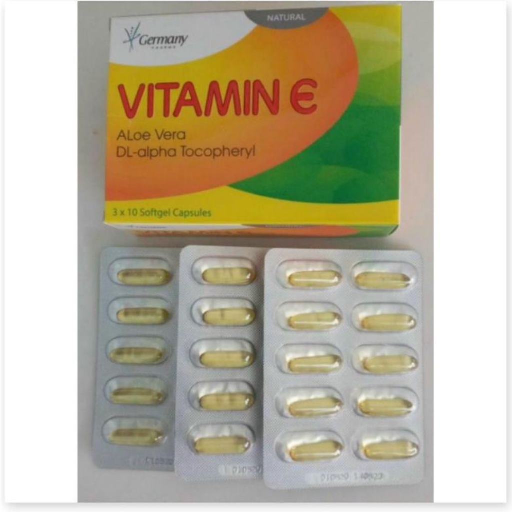 Viên uống dẹp da Vitamin E giúp da căng mịn sáng đẹp chính hãng - Hộp 30 viên