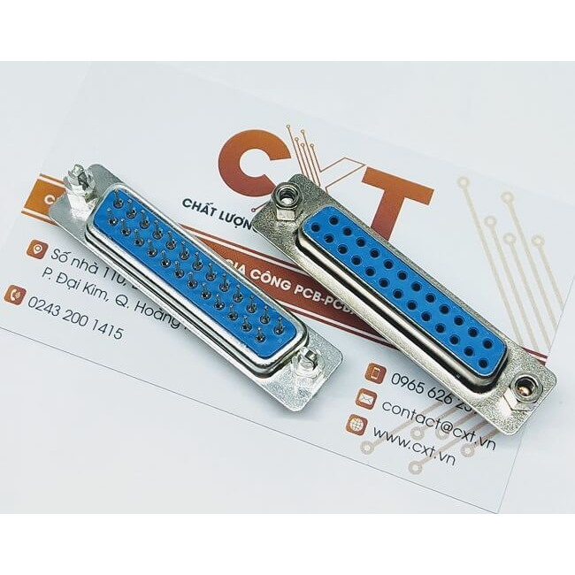 Cổng DB25 Cái Thẳng - Hàn PCB