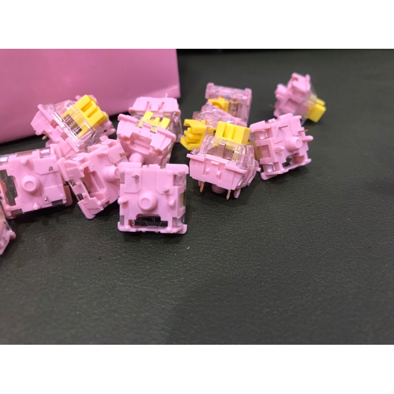 Switch linnear pink feker đã lube dùng cho bàn phím cơ sự hấp dẫn tuyệt vời Tungcustom