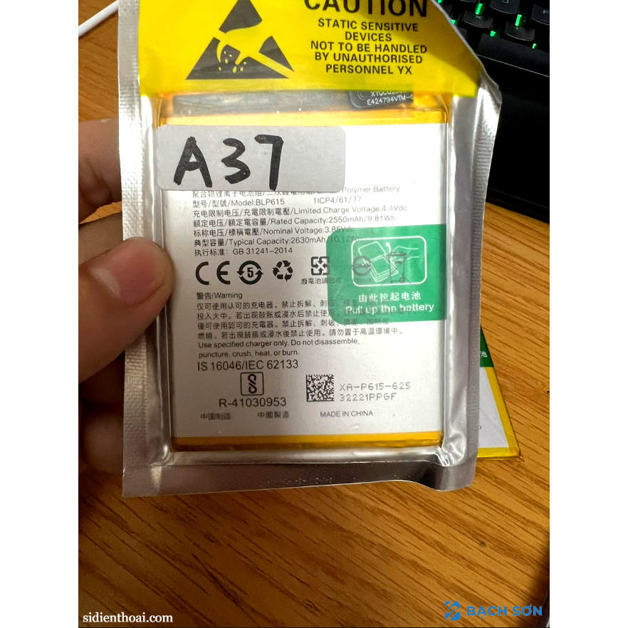 Pin zin NEO9 - A37 hàng bóc máy bao test đổi trả