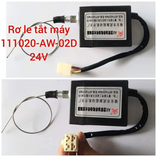 Rơ Le Tắt Máy Vuông Đen 24v