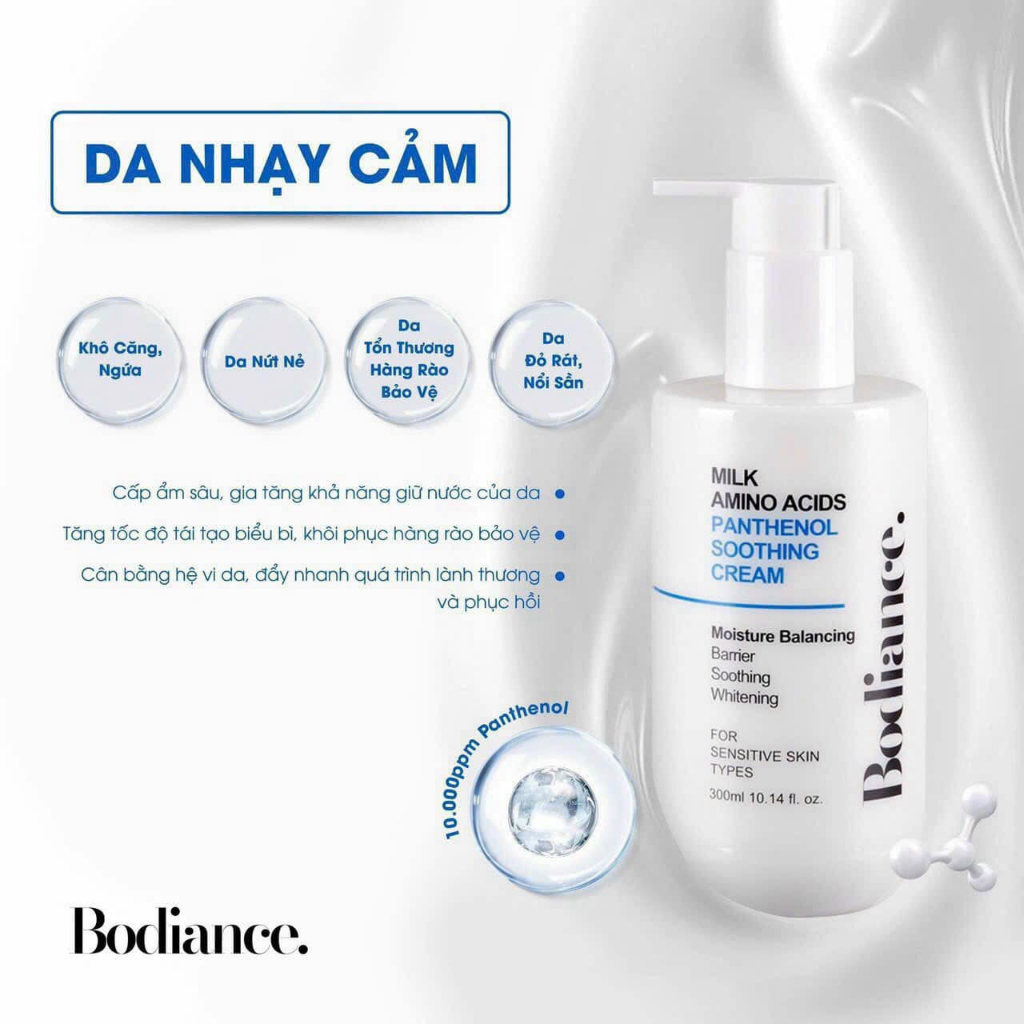 [Bodiance] Sữa Dưỡng Thể Bodiance Panthenol Smoothing Cream - 300ml
