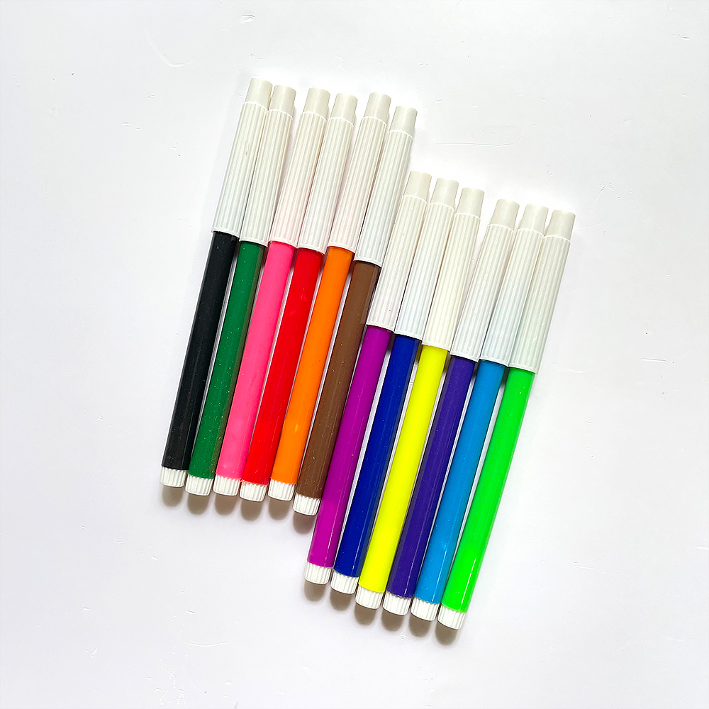 🖍 Bút lông màu Con Ong 12 màu, bút dạ màu tô vẽ thông dụng